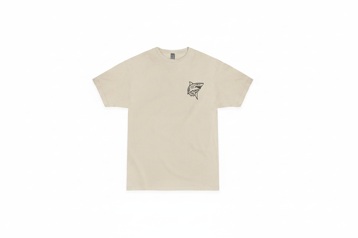 Youth White Shark Tee