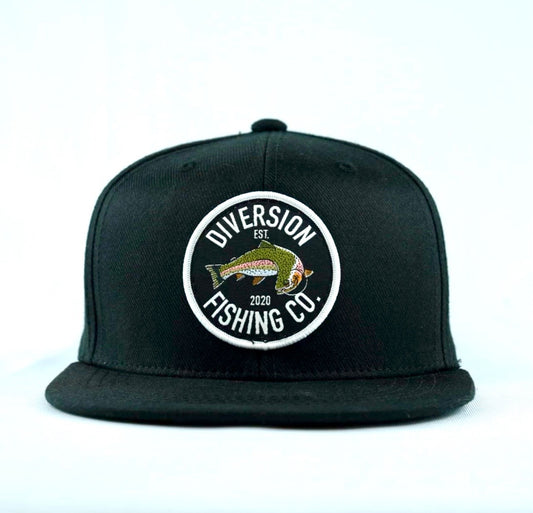 RAINBOW TROUT SNAPBACK-Black