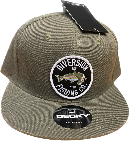 RAINBOW TROUT HAT-OLIVE