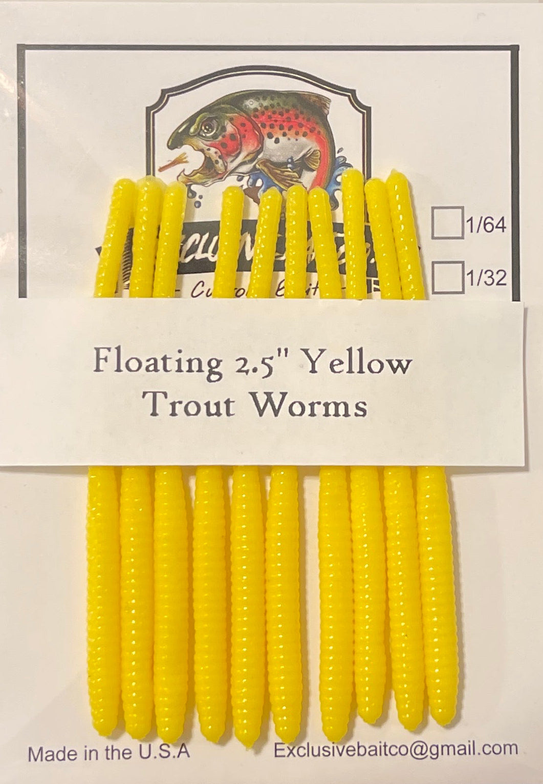 2.5 inch Trout Worms