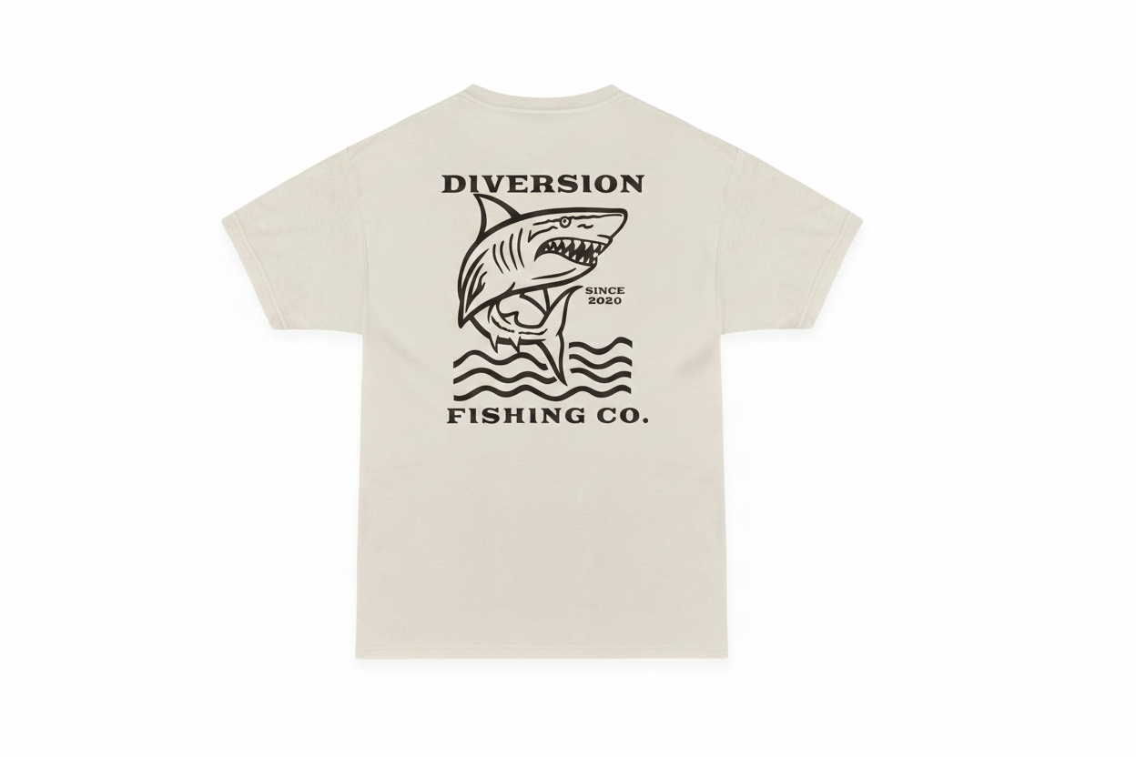 Youth White Shark Tee