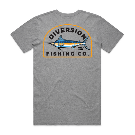 Youth Striped Marlin Badge Tee
